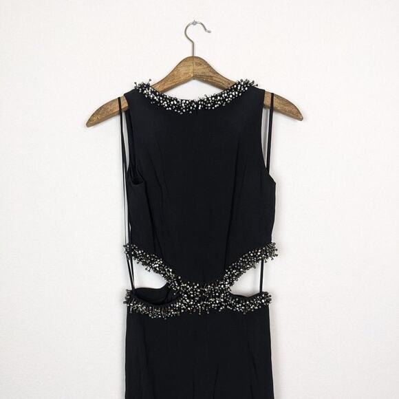 SemSem Dana Black Cut-Out Embellished Gown - Picture 5 of 16